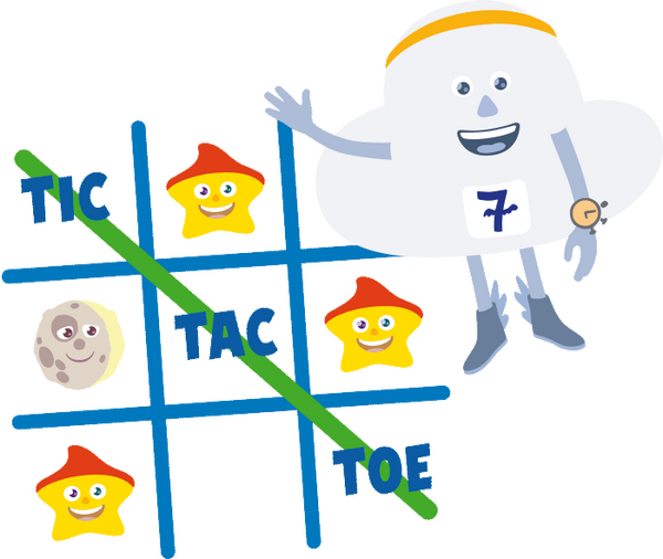 Tic Tac Toe mit der Wolke 7